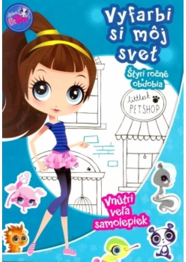 Hasbro - Littles Pet Shop - Vyfarbi si môj svet - Veselý svet zvieratiek 