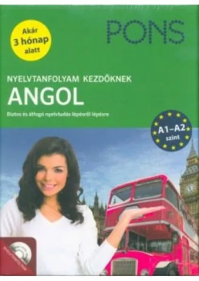 PONS Nyelvtanfolyam kezdőknek - Angol (könyv+CD+online) - Biztos és átfogó nyelvtudás lépésről lépésre