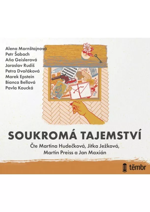 Mornštajnová Alena, Šabach Pet, EUROMEDIA GROUP - Mornštajnová Alena, Šabach Pet:  Soukromá Tajemství / Audiokniha / Mp3-Cd