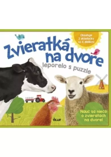 Zvieratká na dvore - leporelo s puzzle