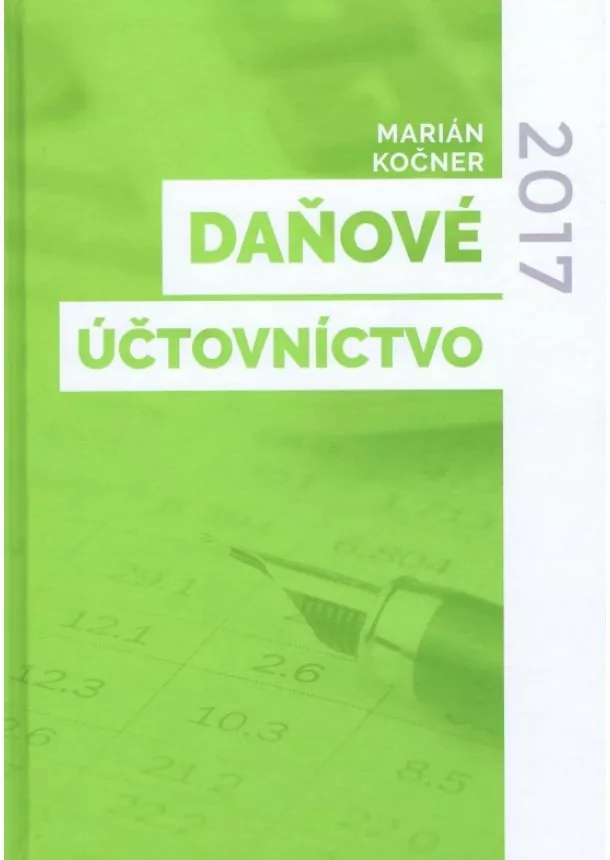 Marián Kočner - Daňové účtovnictvo 2017