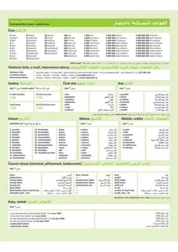 Lída Holá, Bořilová Pavla - Česká gramatika v kostce - arabská verze