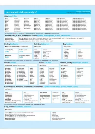 Česká gramatika v kostce - francouzská verze