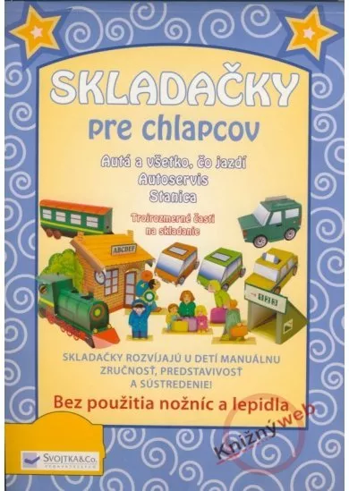 Skladačky pre chlapcov - autá, autoservis a stanica