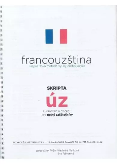 Francouzština - Nepustilova metoda výuky cizího jazyka - Gramatika a cvičení pro úplné začátečníky