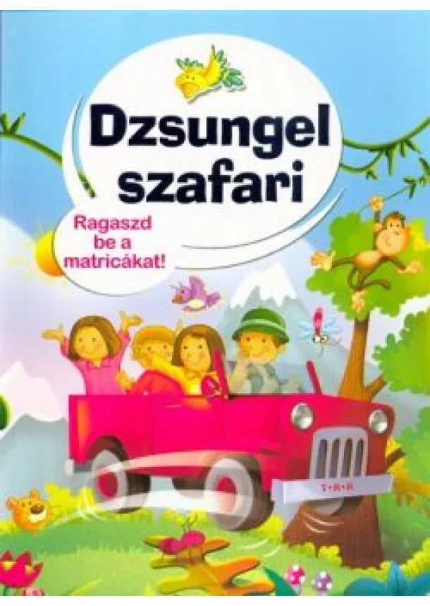 Matricás Könyv - Dzsungel szafari /Ragaszd be a matricákat!