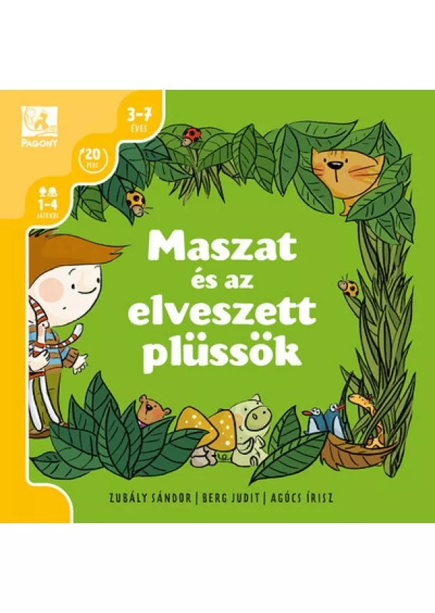 Berg Judit - Maszat és az elveszett plüssök - Társasjáték (új kiadás)