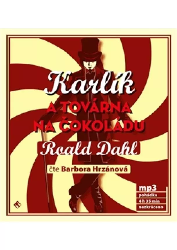 Roald Dahl - Karlík a továrna na čokoládu (1xaudio na cd - mp3)