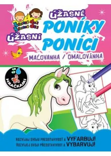 Úžasné poníky - maľovanka s hračkou