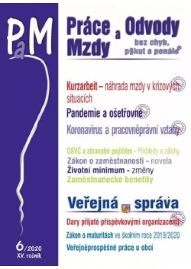 Práce a mzdy 6/2020 Kurzarbeit - náhrada