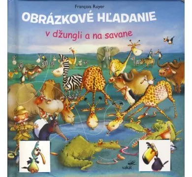 Obrázkové hľadanie v džungli a na savane