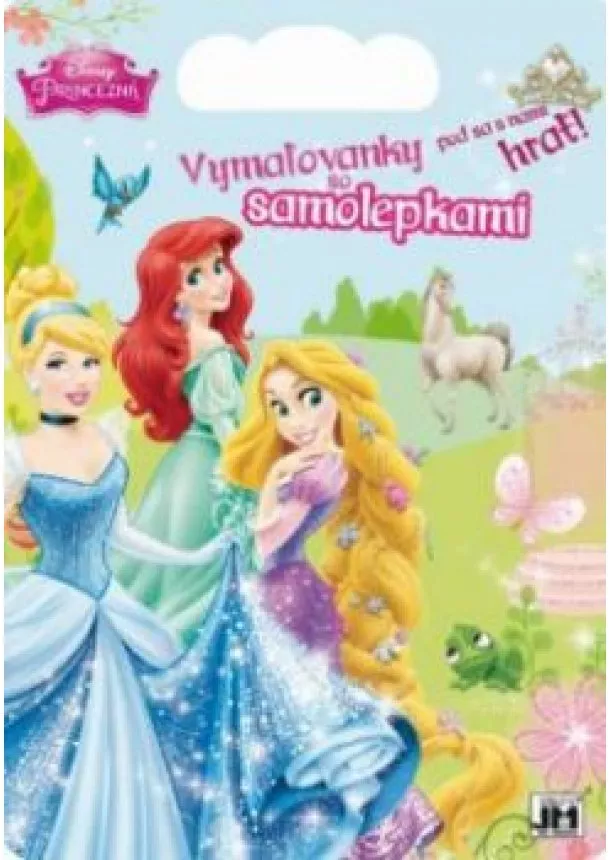 Disney - Kreatívny blok - Princezné - vymaľovanky so samolepkami -Disney