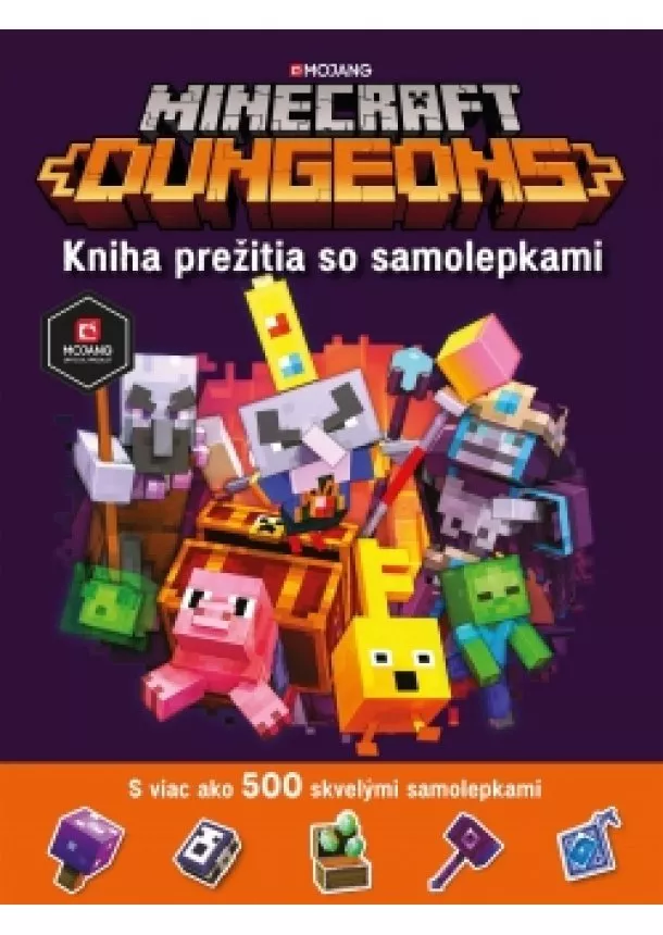 Kolektiv - Minecraft Dungeons - Kniha prežitia so samolepkami