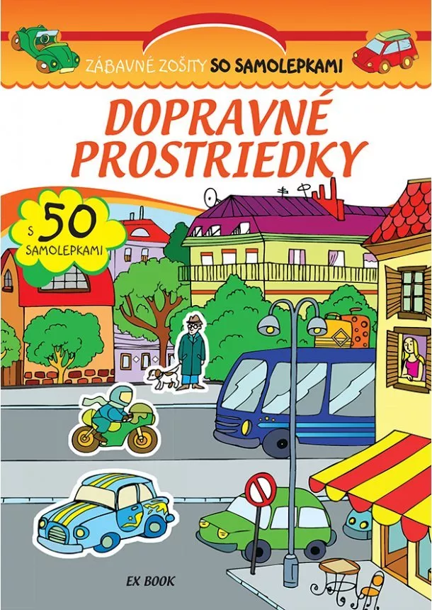 Zábavné zošity so samolepkami - Dopravné prostriedky - s 50 samolepkami