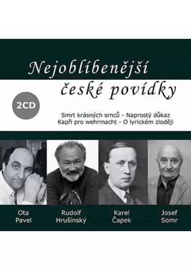 Nejoblíbenější české povídky - 2CD (čte Rudolf Hrušínský)