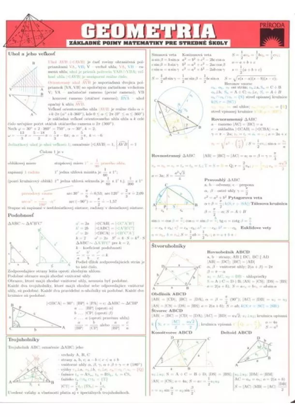 autor neuvedený - Geometria - základné pojmy matematiky pre SŠ karta