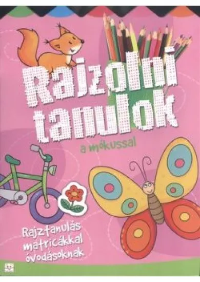 Rajzolni tanulok a mókussal /Rajztanulás matricákkal óvodásoknak