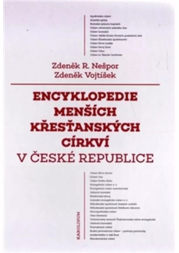 Zdeněk Nešpor, Zdeněk Vojtíšek - Encyklopedie menších křesťanských církví v České republice