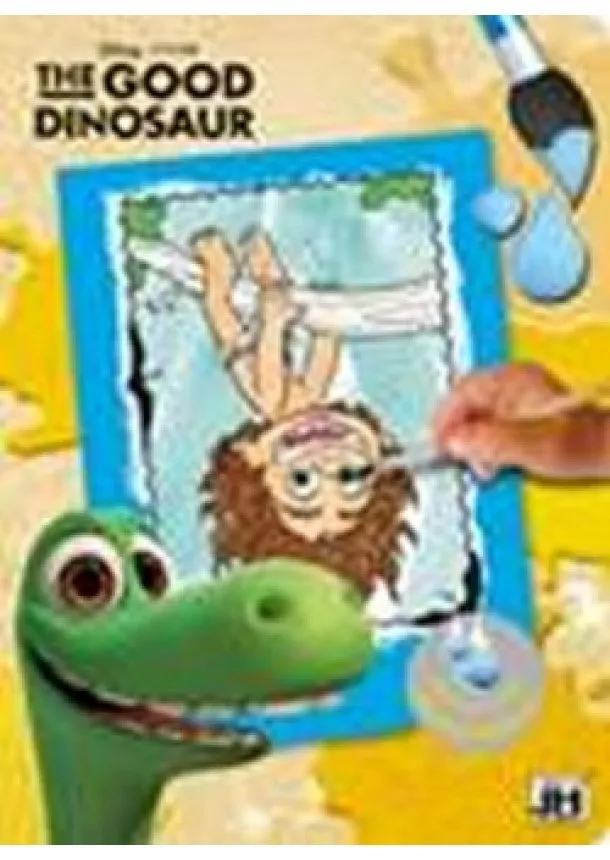 autor neuvedený - Vodová omaľovánka - Hodný dinosaurus 