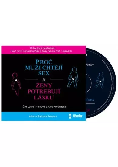 PEASOVI ALLAN A BARBARA  PROČ MUŽI CHTĚJÍ SEX A ŽENY POTŘEBUJÍ LÁSKU (MP3-CD)