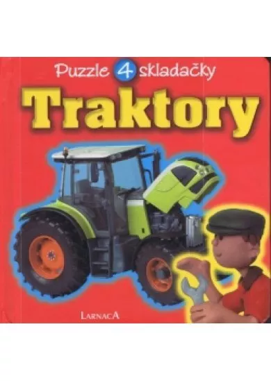 Traktory - puzzle 4 skladačky