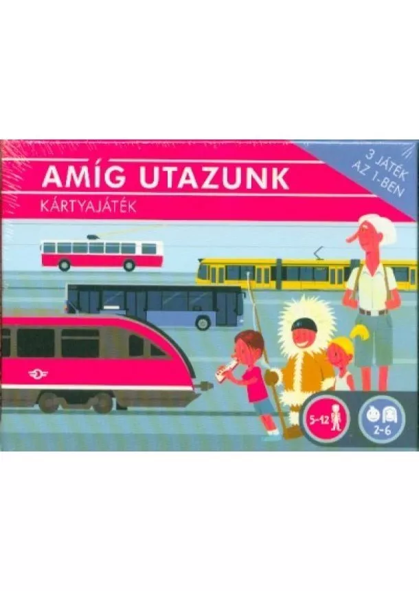 Kártya - Amíg utazunk - Kártyajáték 3 játék az 1-ben