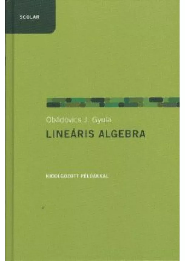 Obádovics J. Gyula - Lineáris algebra /Kidolgozott példákkal