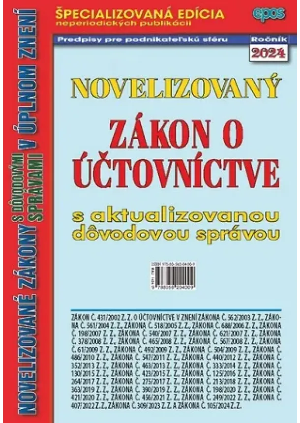 kol. - Zákon o účtovníctve - s aktualizovanou dôvodovou správou