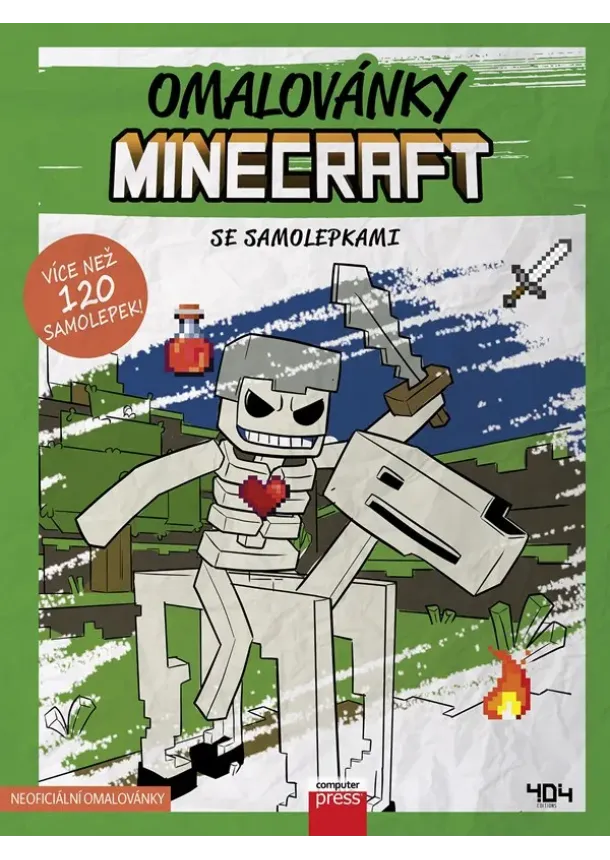 Kolektiv - Omalovánky Minecraft se samolepkami