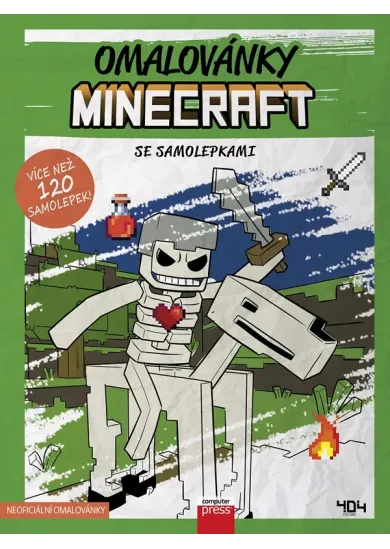 Omalovánky Minecraft se samolepkami