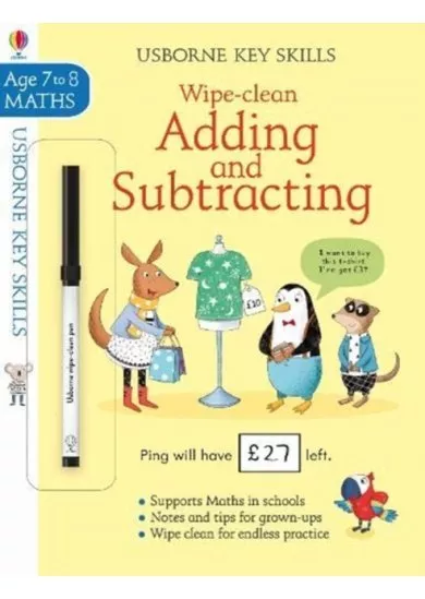 Wipe-Clean Adding and Subtracting 7-8