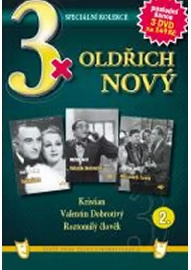 3x DVD - Oldřich Nový 2.