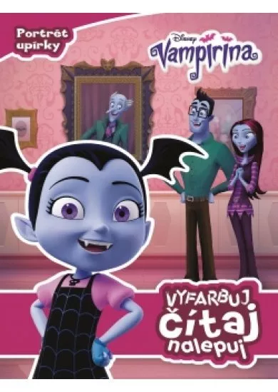 Vampirina - Vyfarbuj, čítaj, nalepuj