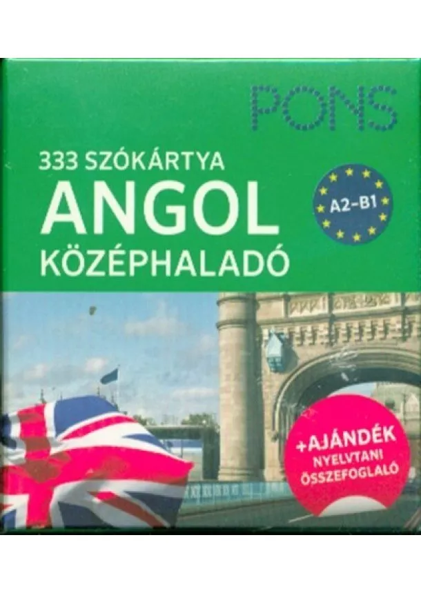 Kártya - PONS Szókártyák - Angol középhaladó 333 Szó