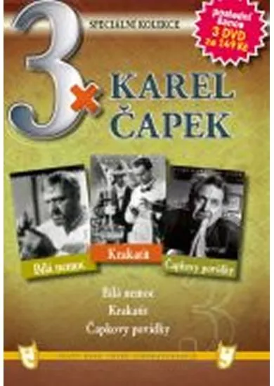 3x DVD - Karel Čapek