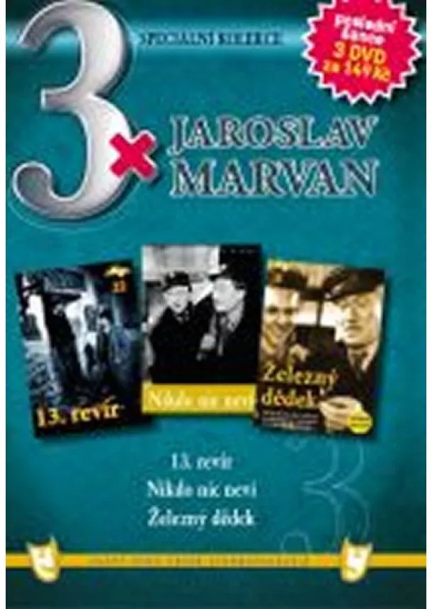 autor neuvedený - 3x DVD - Jaroslav Marvan