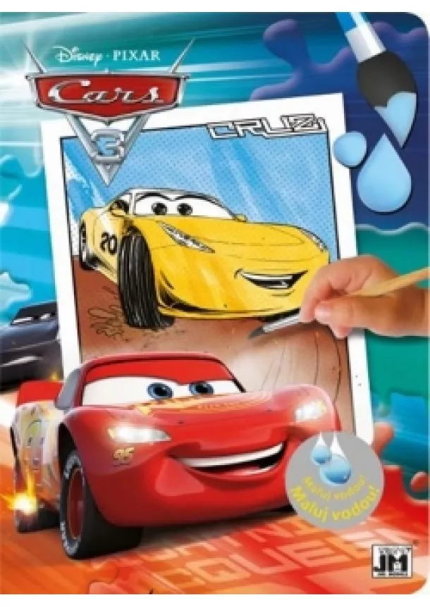 autor neuvedený - Vodová omalovánka Cars 3 - Maluj vodou!