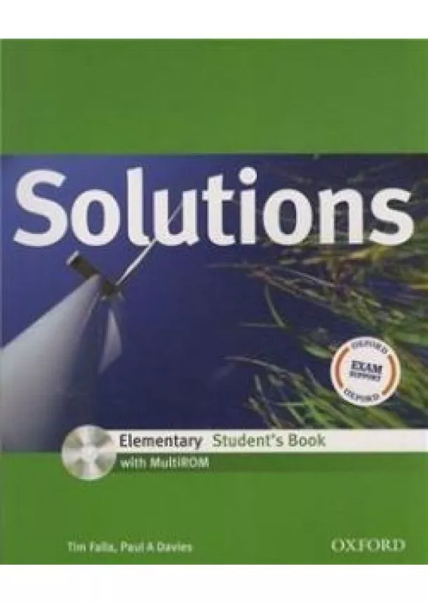 TIM FALLA - PAUL A DAVIES - SOLUTIONS ELEMENTARY STUDENTS BOOK WITH MULTIROM