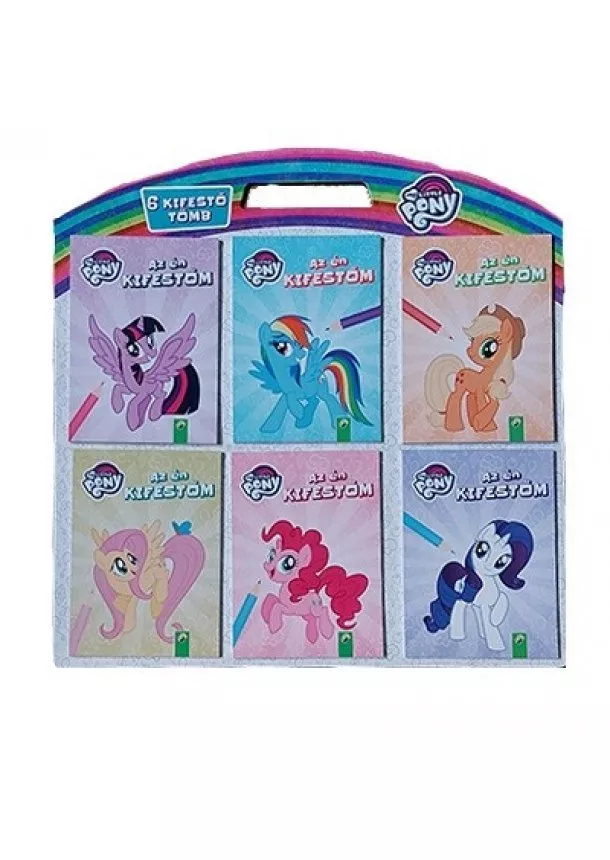 Kifestő - My Little Pony: Az én kifestőm - 6 kifestő tömb (40x40 cm méret)