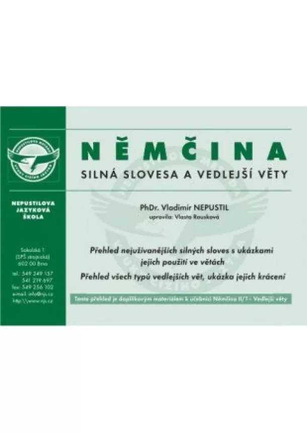 Vladimír Nepustil - Němčina - silná slovesa a vedlejší věty