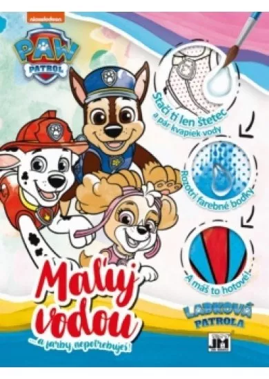 Maľuj vodou - Paw Patrol (A4)