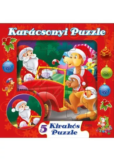 Karácsonyi puzzle - 5 kirakós puzzle §K