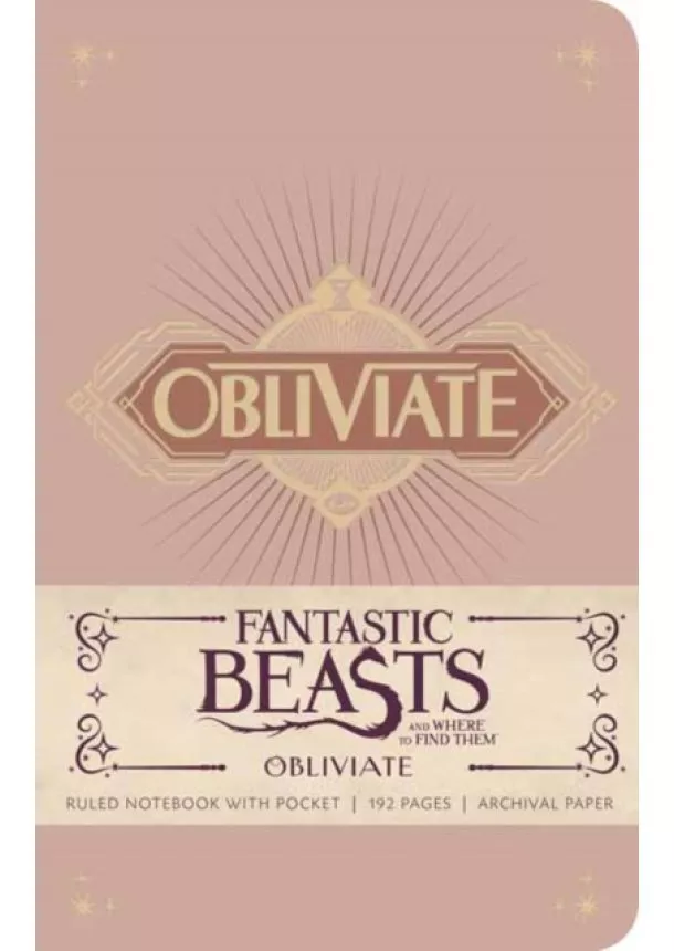  Insight Editions - Fantastic Beasts And Where To Find Them: Obliviate Notebook