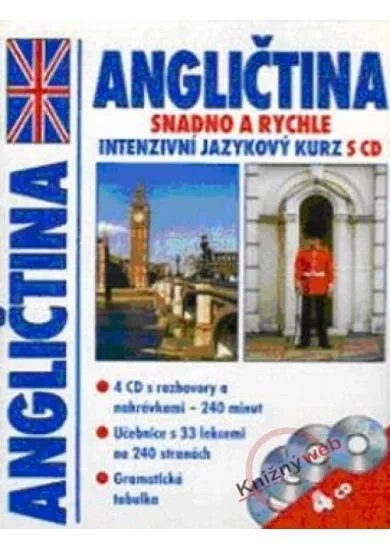 Angličtina Intenzívny jazykový kurz s CD - snadno a rychle