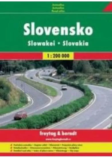 Slovensko /  autoatlas A5 skritá sp 1:200 000 FB