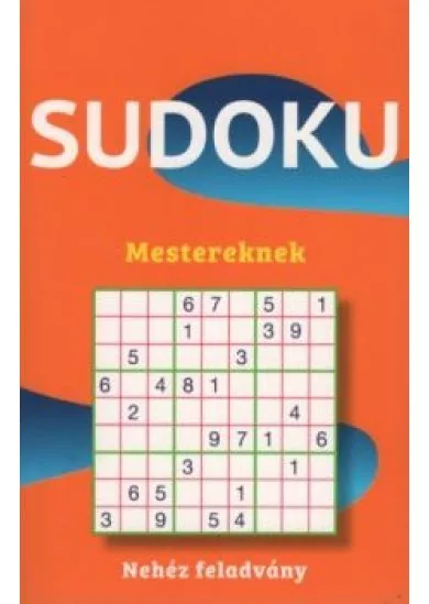 Sudoku mestereknek - Nehéz feladvány (narancs)