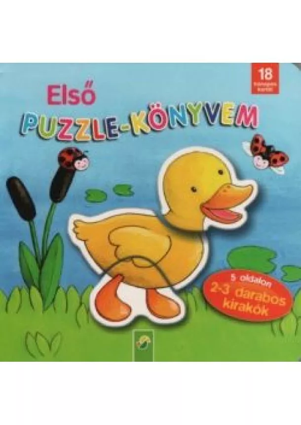 Puzzle-Könyv - Első puzzle-könyvem - 5 oldalon 2-3 darabos kirakók