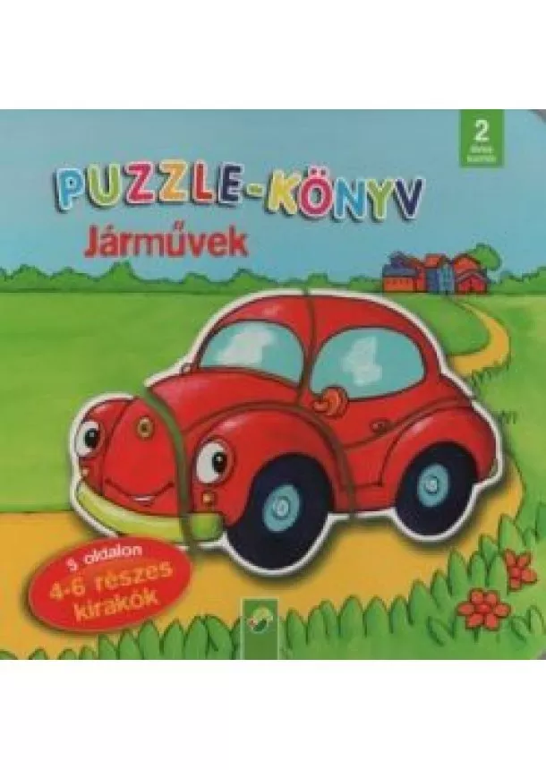 Puzzle-Könyv - Puzzle-könyv: Járművek - 5 oldalon 4-6 részes kirakók