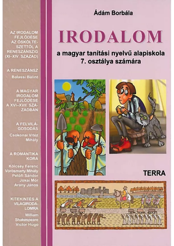 Ádám Borbála - Irodalom 7 - Literatúra pre 7. ročník ZŠ s vyučovacím jazykom maďarským