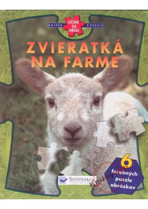 Kolektív - Zvieratká na farme - 6 farebných puzzle